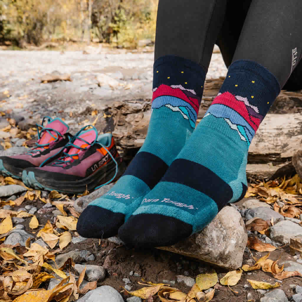 Women's Mirror Lake Micro Crew Midweight Hiking Socks