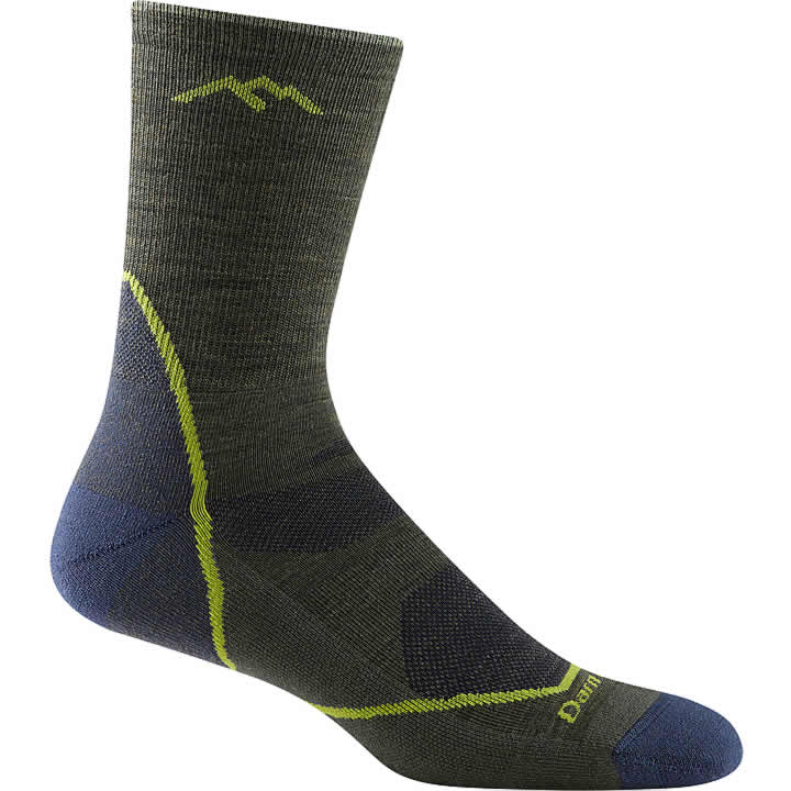 Men's Light Hiker Micro Crew Lightweight Hiking Socks