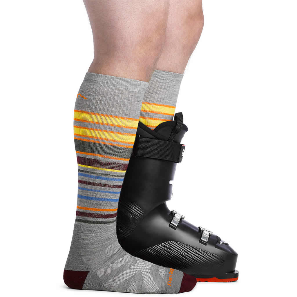 Men's Snowpack Over-the-Calf Midweight Cushion Ski and Snowboard Sock