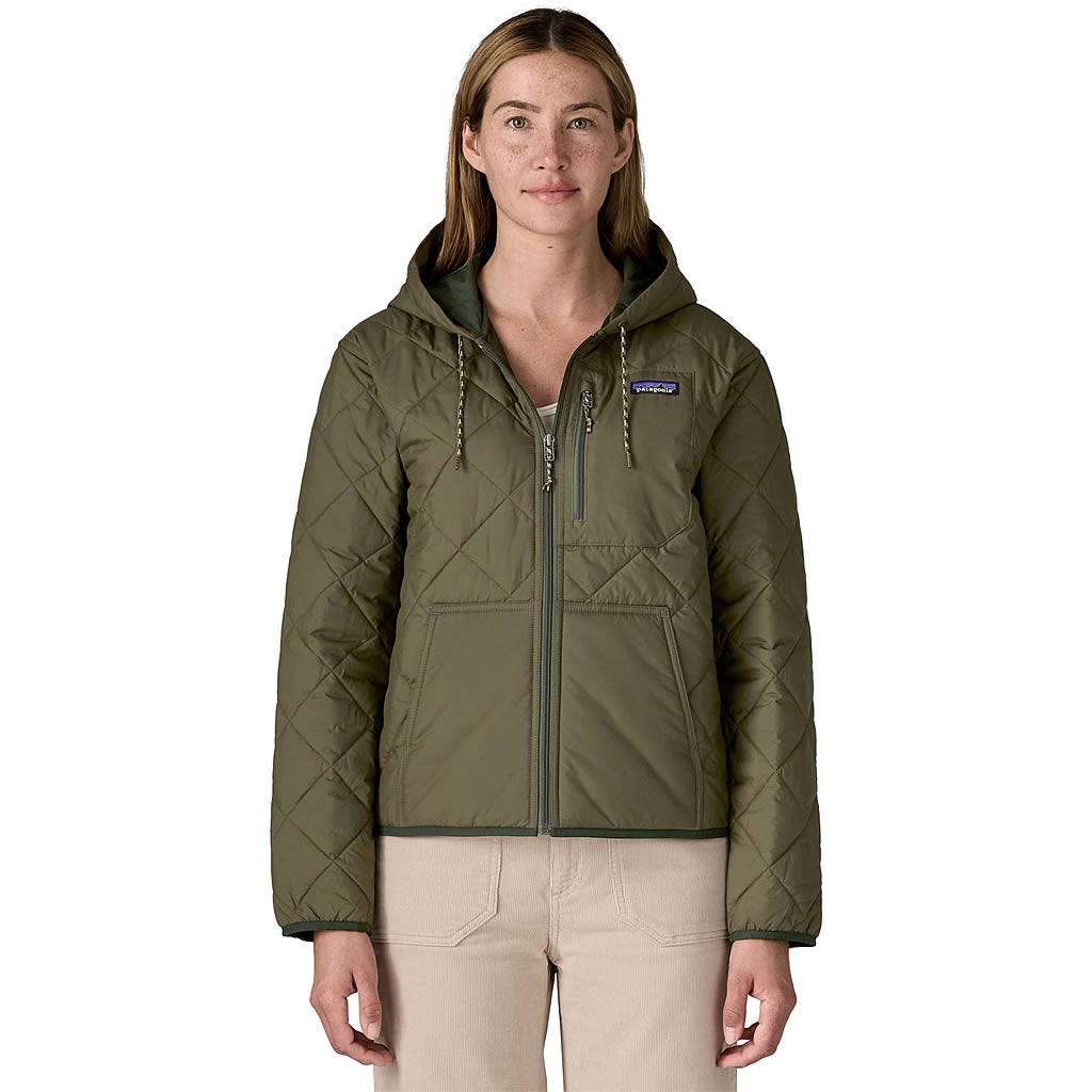 Women's Diamond Quilted Bomber Hoody