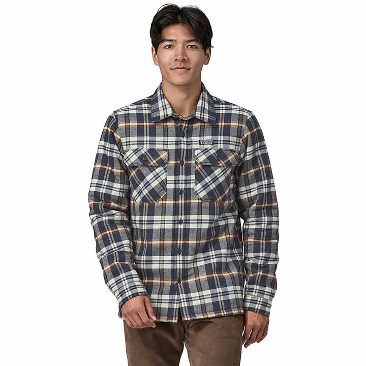 Men's Insulated Organic Cotton Midweight Fjord Flannel Shirt