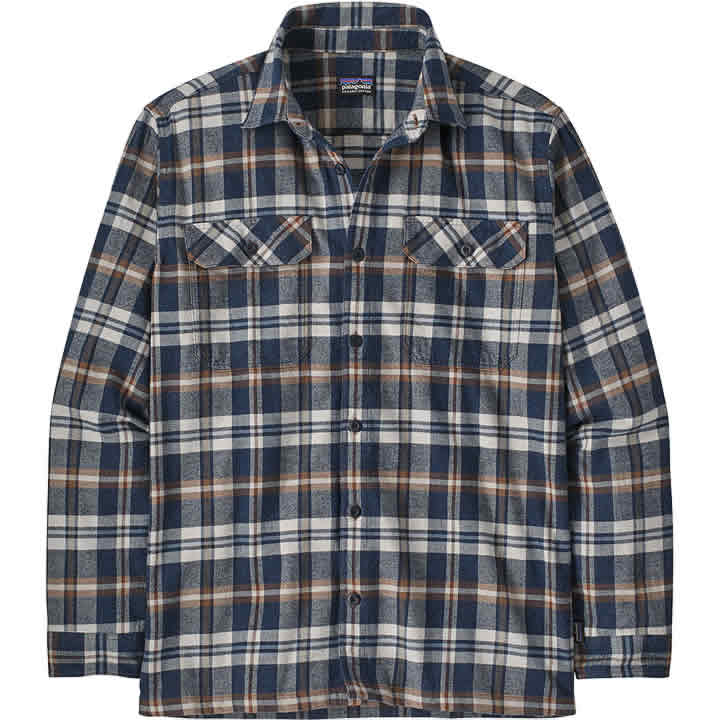Men's Long-Sleeved Organic Cotton Midweight Fjord Flannel Shirt