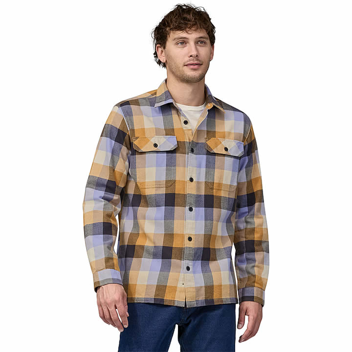 Men's Long-Sleeved Organic Cotton Midweight Fjord Flannel Shirt