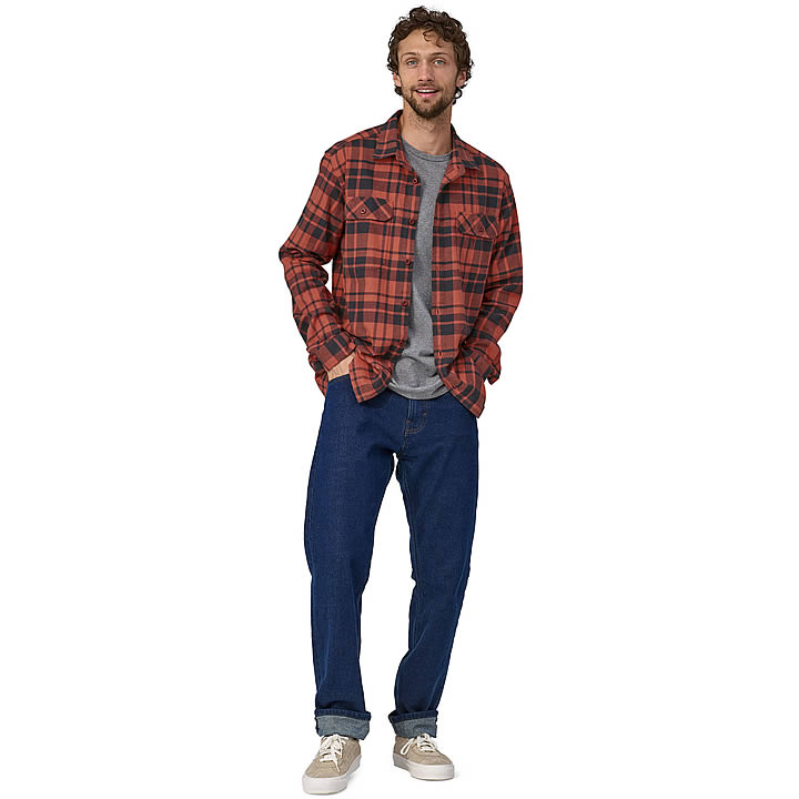 Men's Long-Sleeved Organic Cotton Midweight Fjord Flannel Shirt