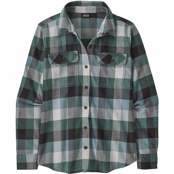 Women's Long-Sleeved Organic Cotton Midweight Fjord Flannel Shirt