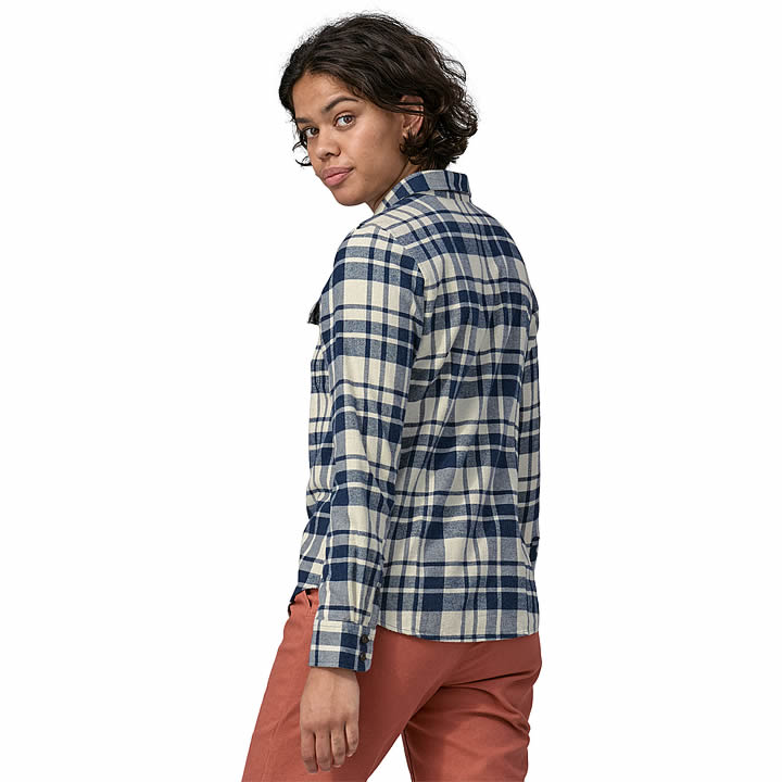 Women's Long-Sleeved Organic Cotton Midweight Fjord Flannel Shirt