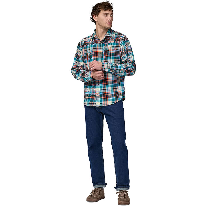 Men's LongSleeved Cotton in Conversion Lightweight Fjord Flannel Shirt