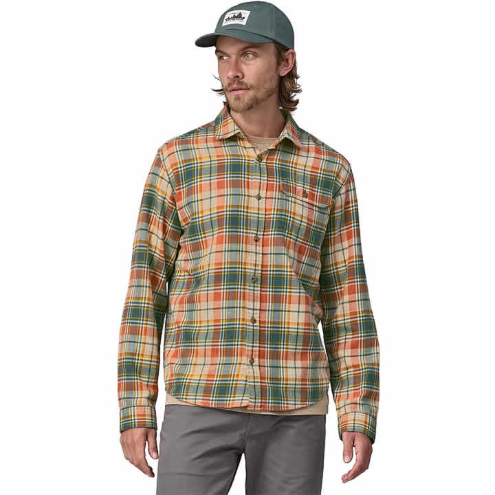 Men's LongSleeved Cotton in Conversion Lightweight Fjord Flannel Shirt