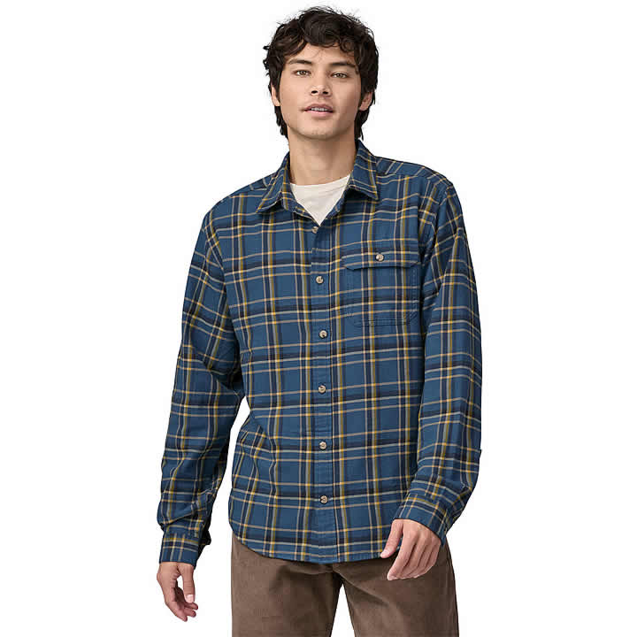 Men's LongSleeved Cotton in Conversion Lightweight Fjord Flannel Shirt