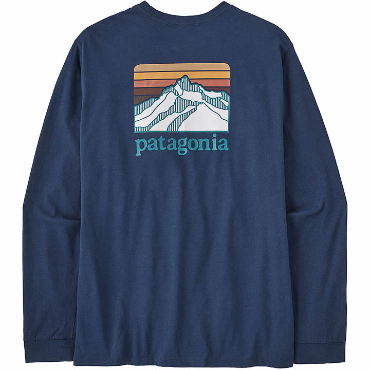 Men's Long-Sleeved Line Logo Ridge Responsibili-Tee