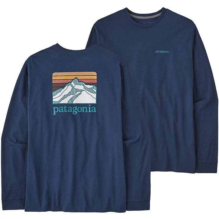 Men's Long-Sleeved Line Logo Ridge Responsibili-Tee