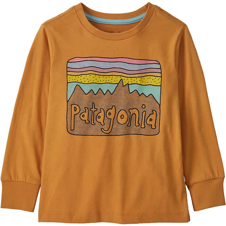 Baby Long-Sleeve Organic Certified Cotton Fitz Roy Skies Tee