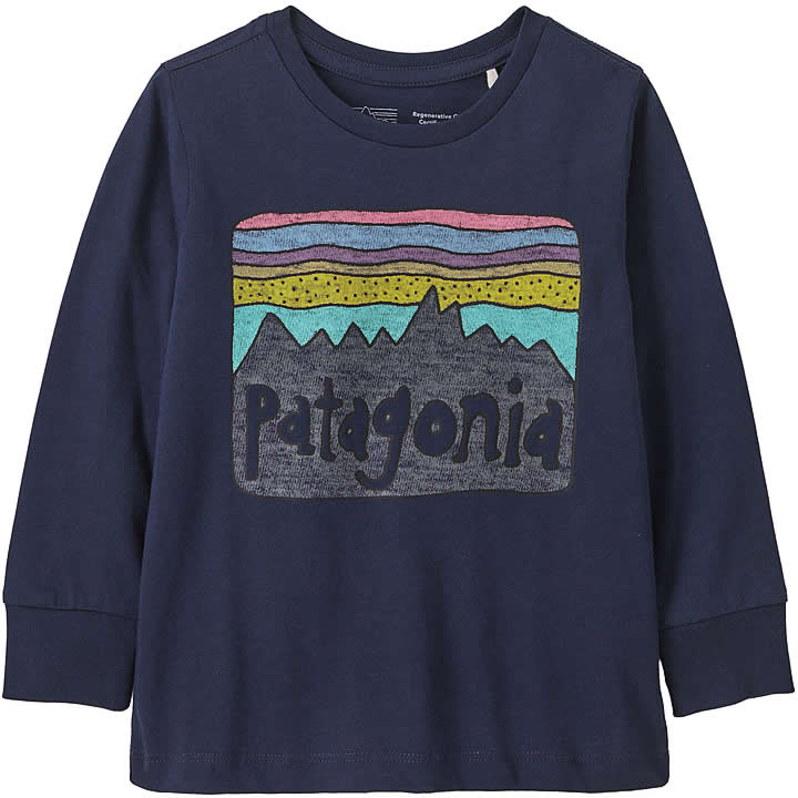 Baby Long-Sleeve Organic Certified Cotton Fitz Roy Skies Tee