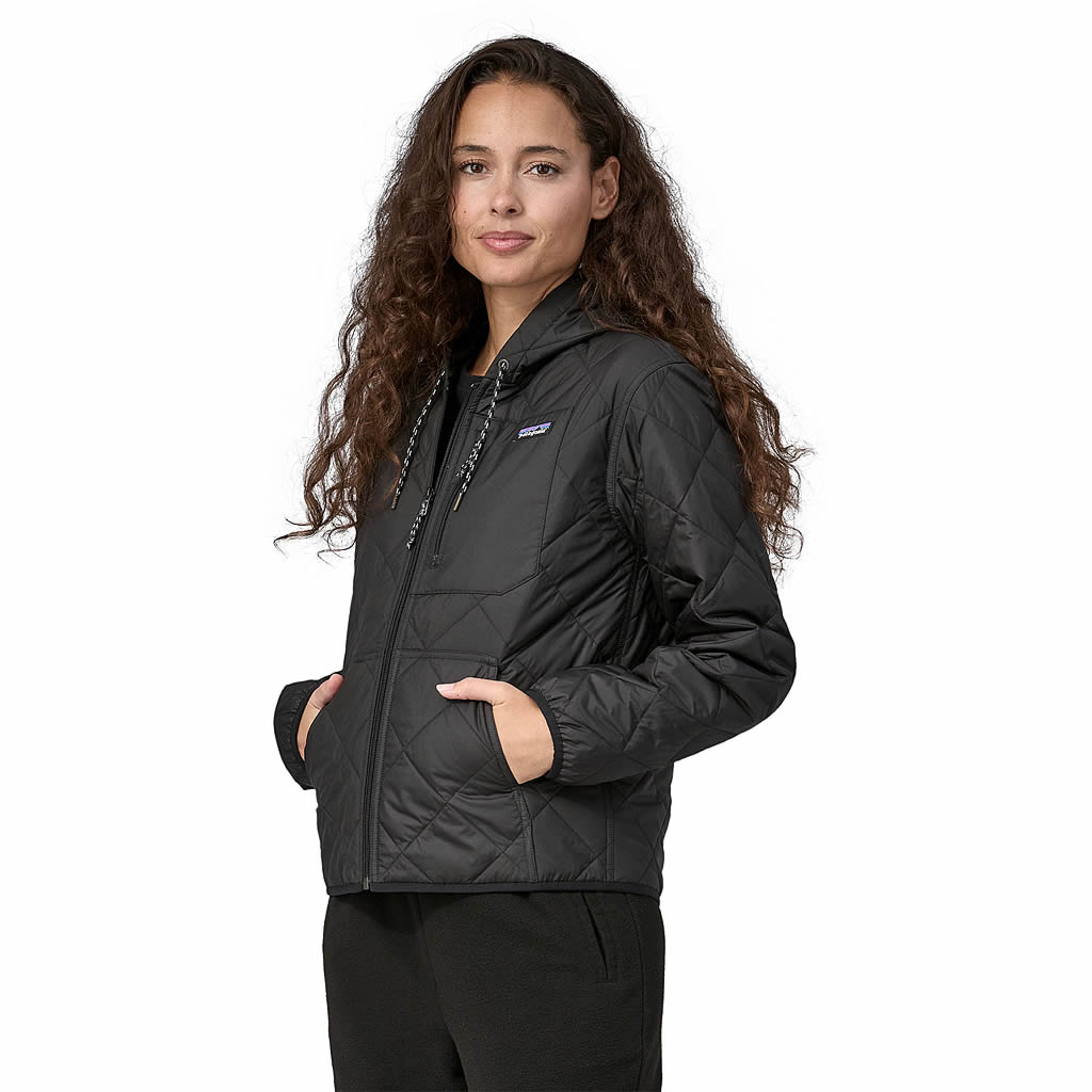 Women's Diamond Quilted Bomber Hoody