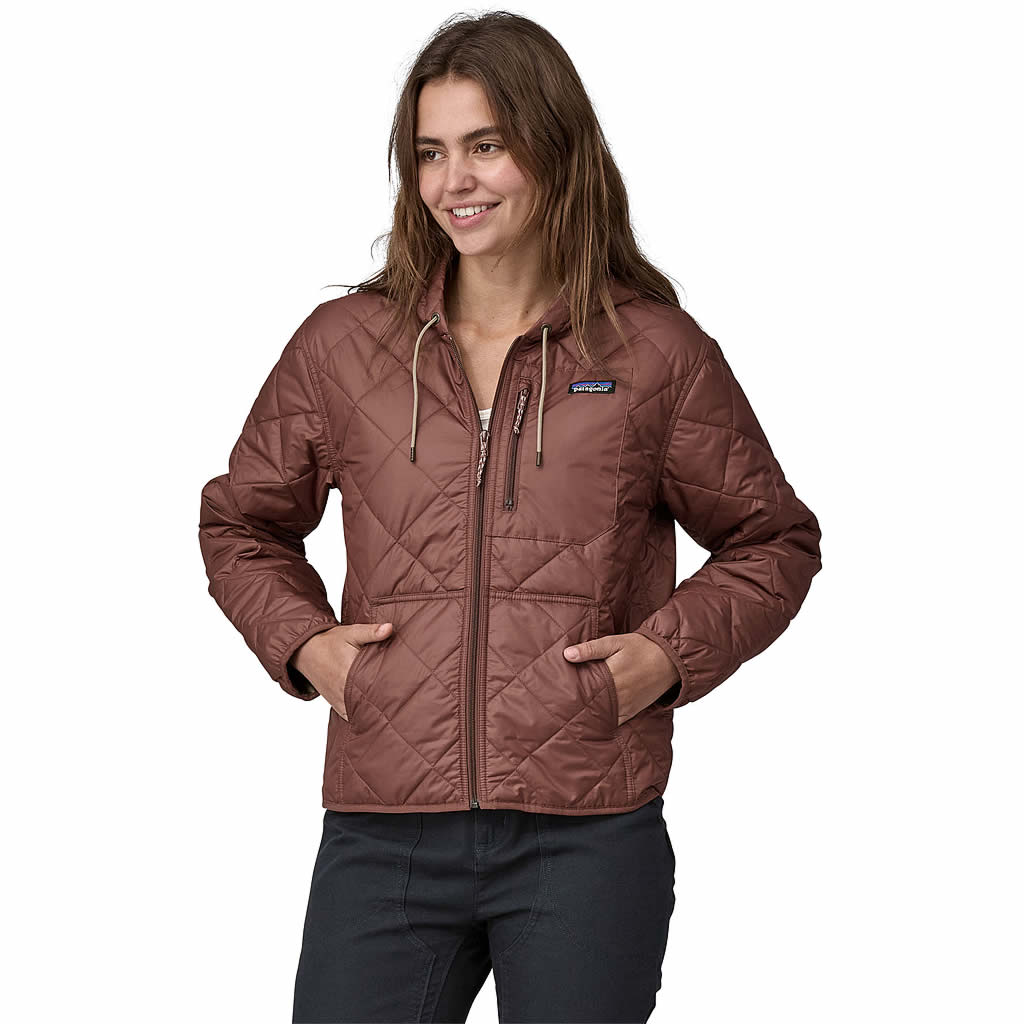 Women's Diamond Quilted Bomber Hoody