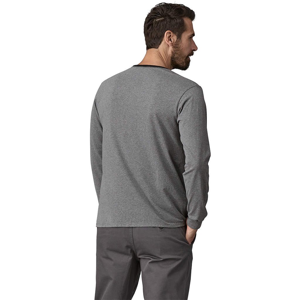 Long-Sleeved Shop Sticker Pocket Responsibili-Tee