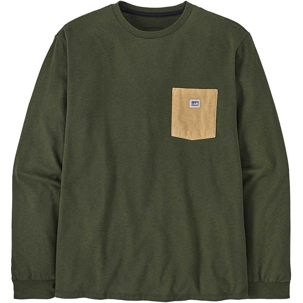 Long-Sleeved Shop Sticker Pocket Responsibili-Tee