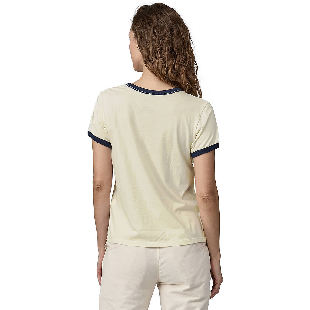 Women's '73 Text Logo Organic Ringer Tee