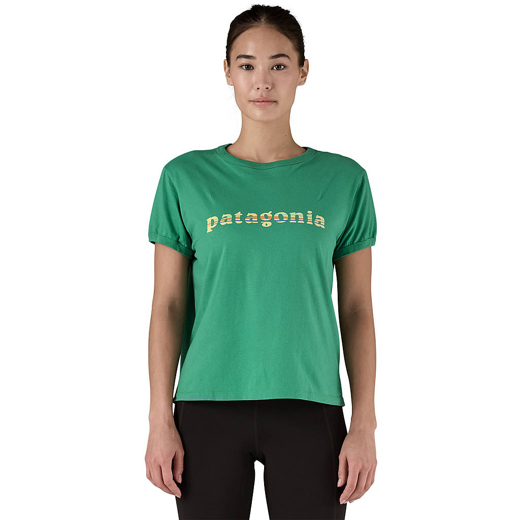 Women's '73 Text Logo Organic Ringer Tee