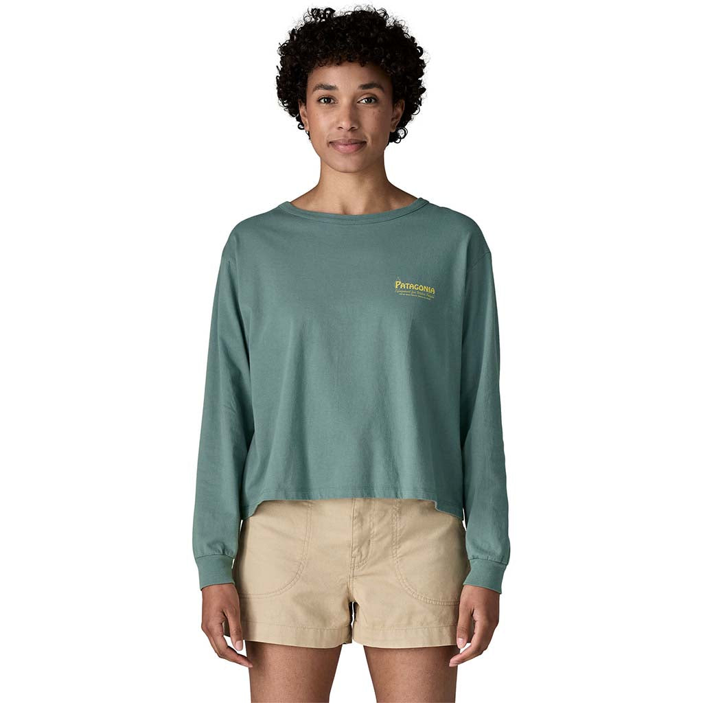 Women's Long-Sleeved Water People Banner Easy Cut T-Shirt