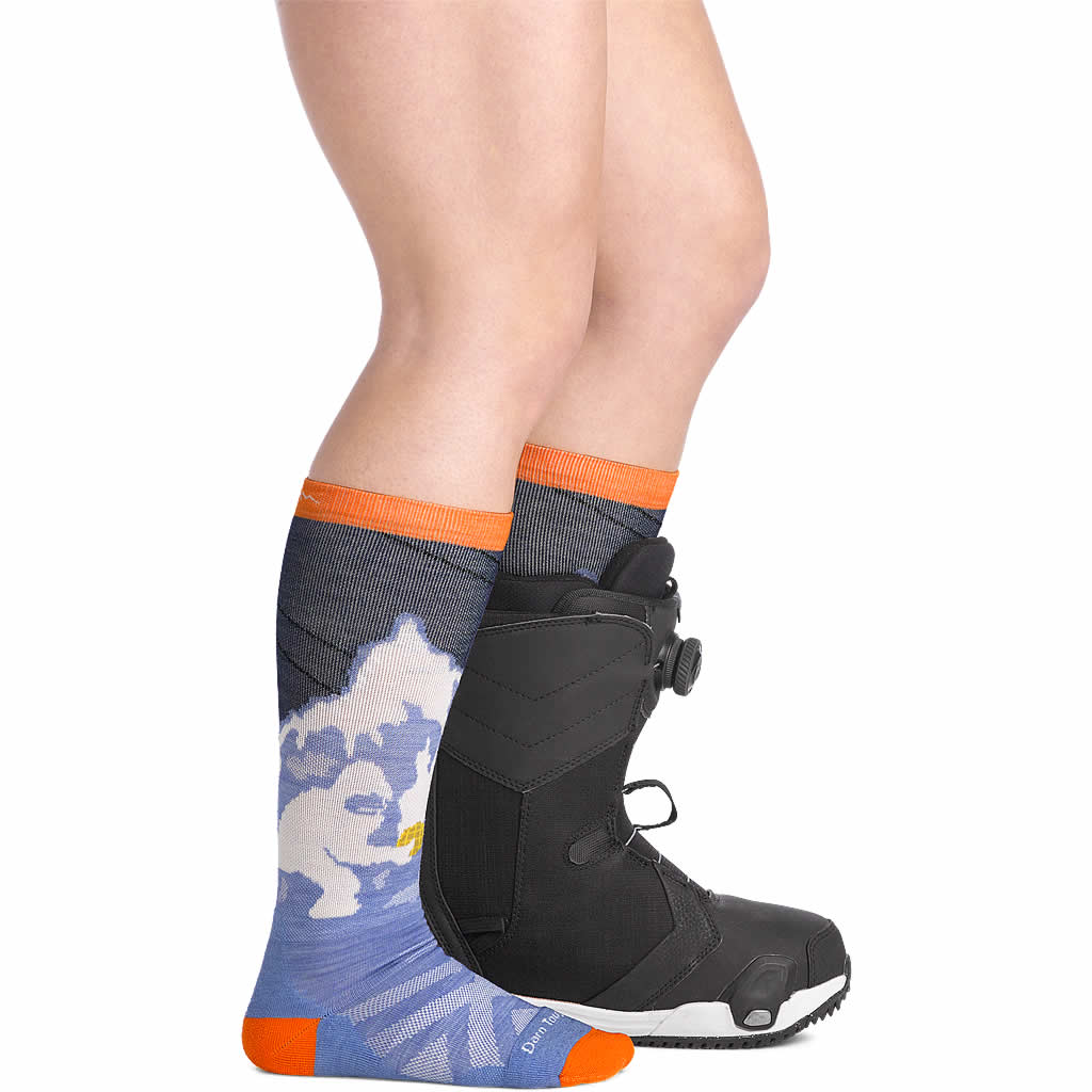Kids' Little Yeti Over-the-Calf Midweight Ski and Snowboard Socks