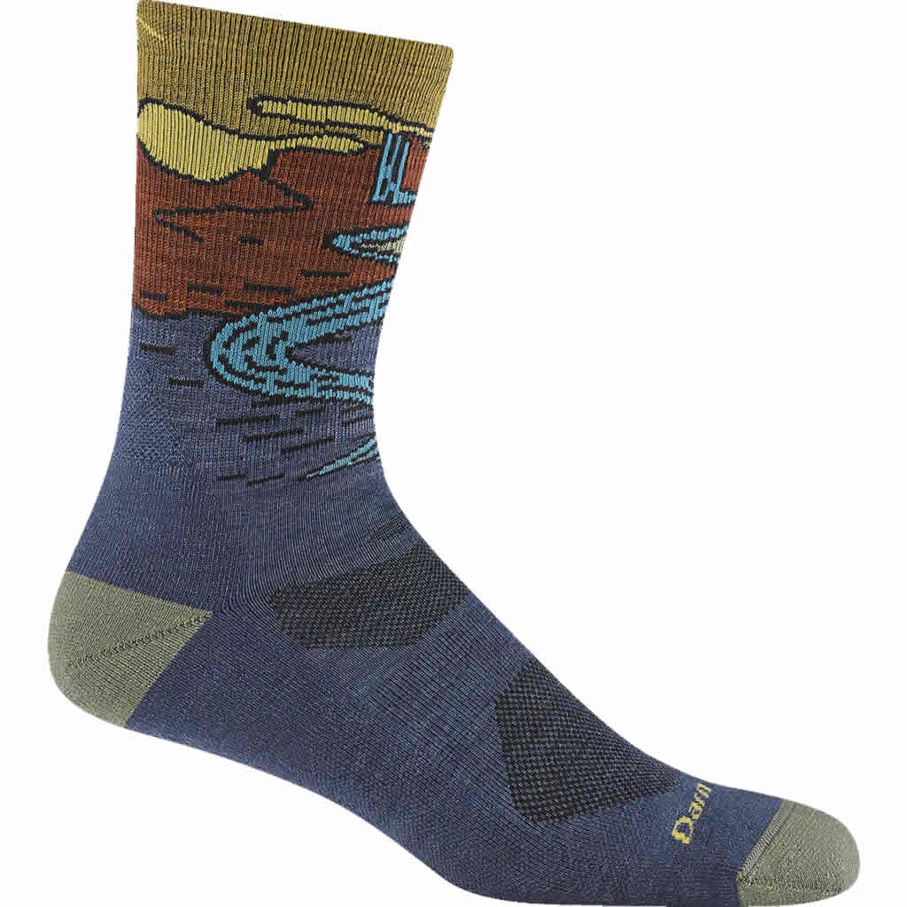 Men's Chasing Waterfalls Micro Crew Lightweight Hiking Socks
