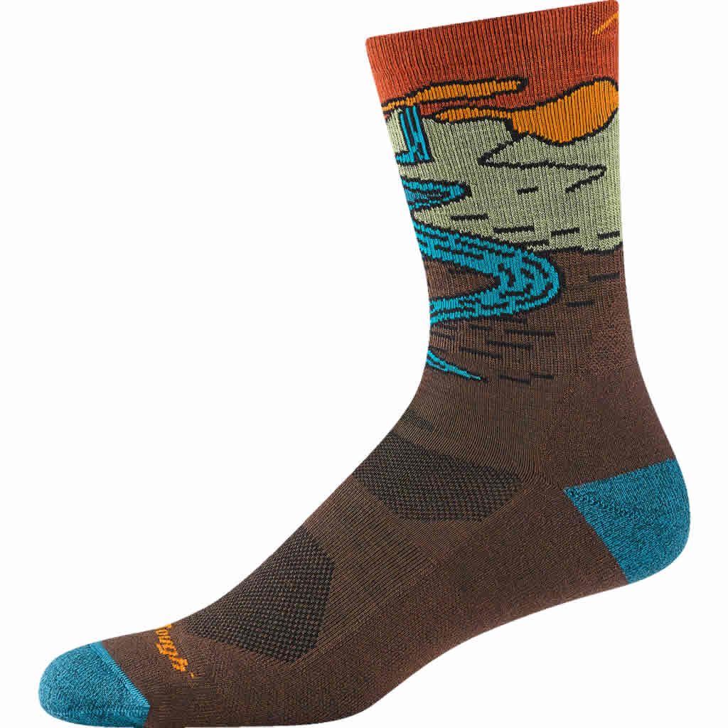 Men's Chasing Waterfalls Micro Crew Lightweight Hiking Socks