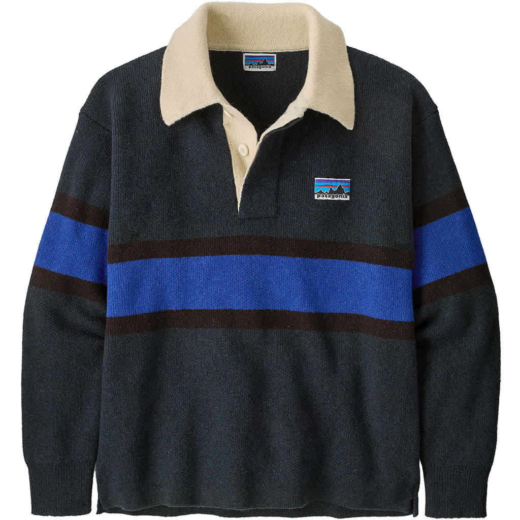 Recycled Wool-Blend Rugby Sweater