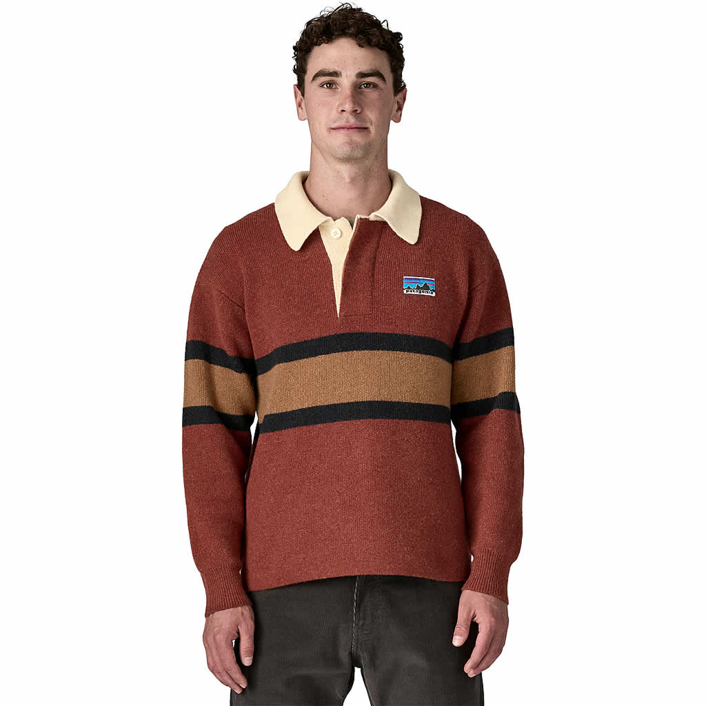 Recycled Wool-Blend Rugby Sweater