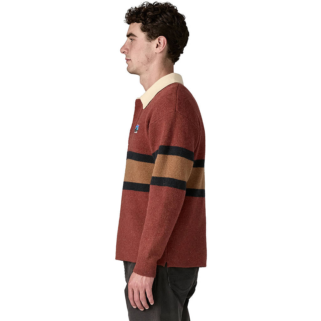 Recycled Wool-Blend Rugby Sweater