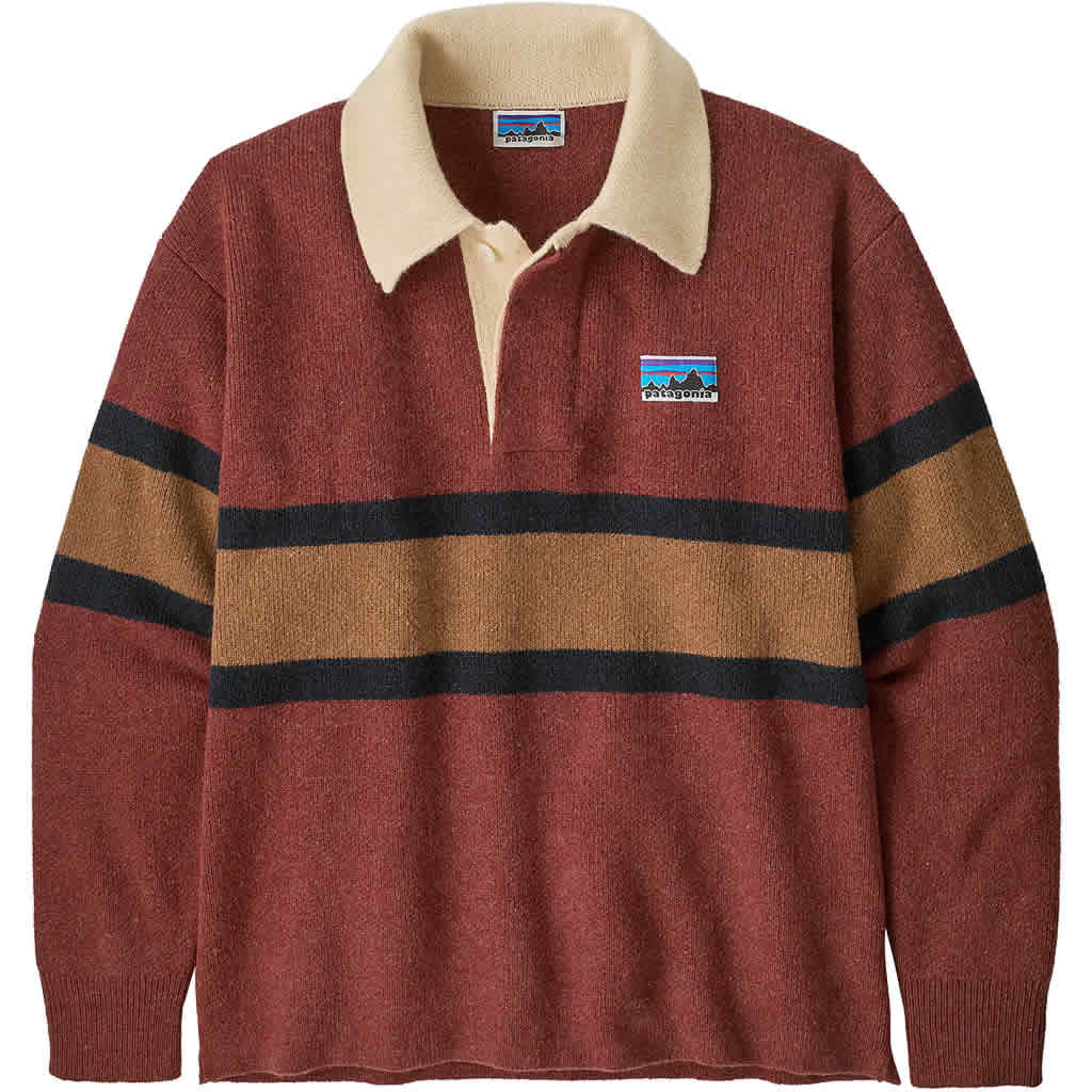 Recycled Wool-Blend Rugby Sweater