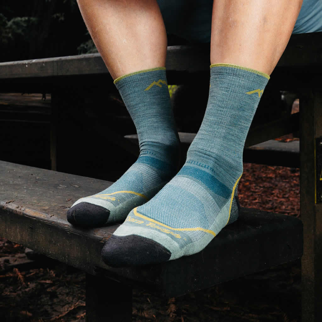 Men's Light Hiker Micro Crew Lightweight Hiking Socks