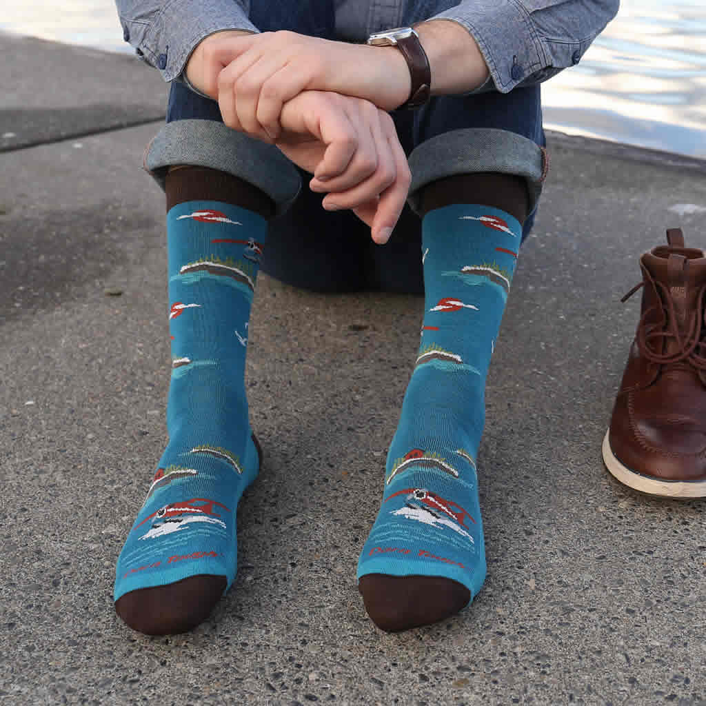 Men's Float Boat Crew Lightweight Lifestyle Socks