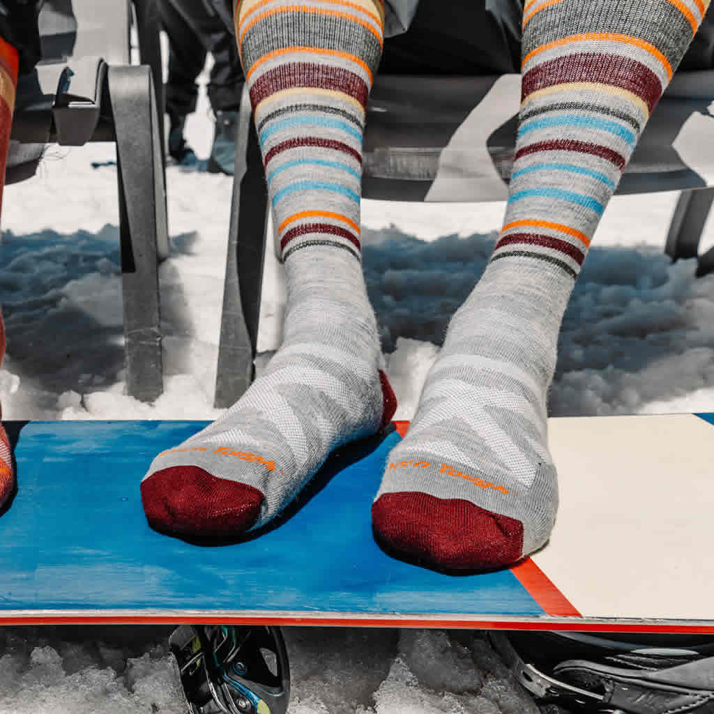 Men's Snowpack Over-the-Calf Midweight Cushion Ski and Snowboard Sock
