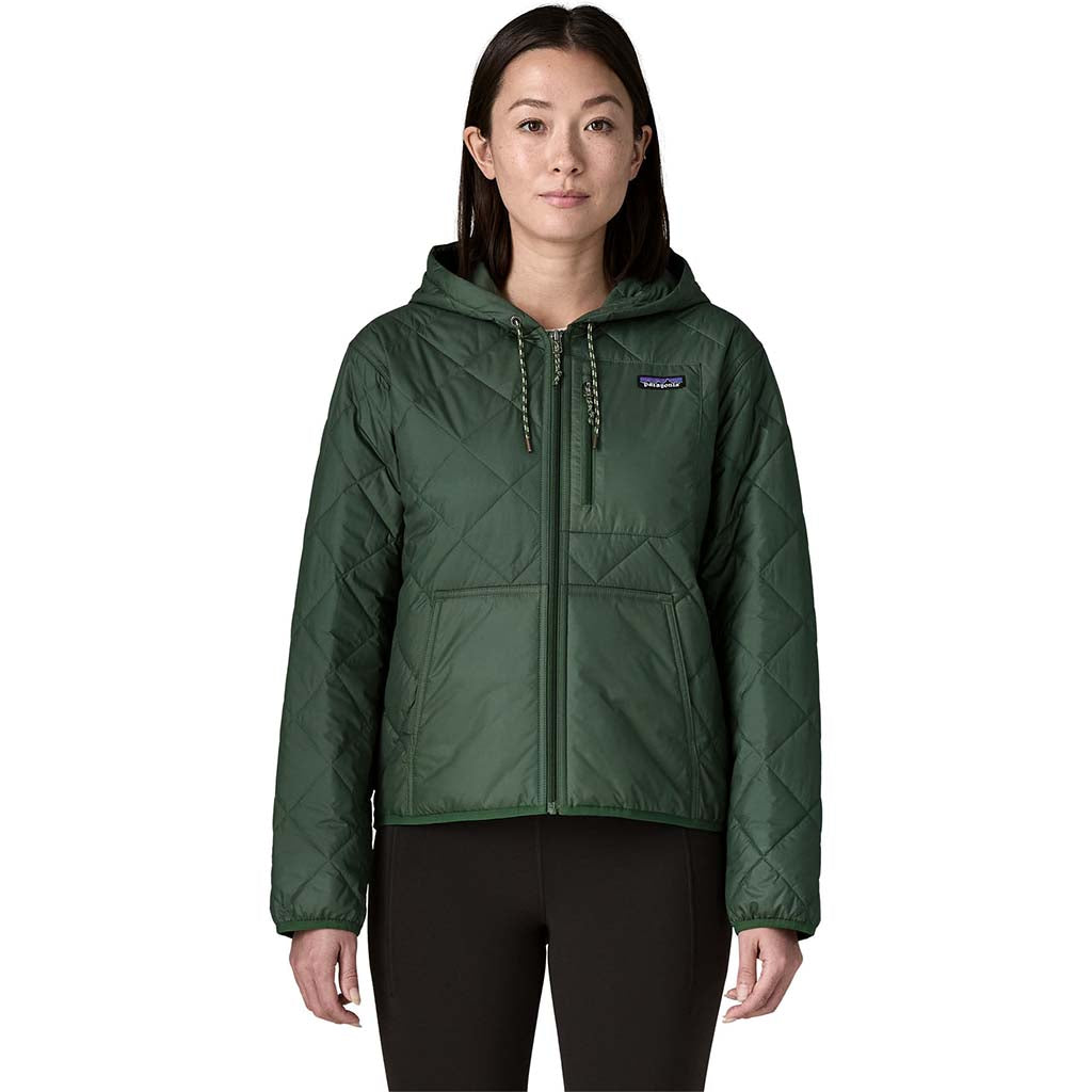 Women's Diamond Quilted Bomber Hoody