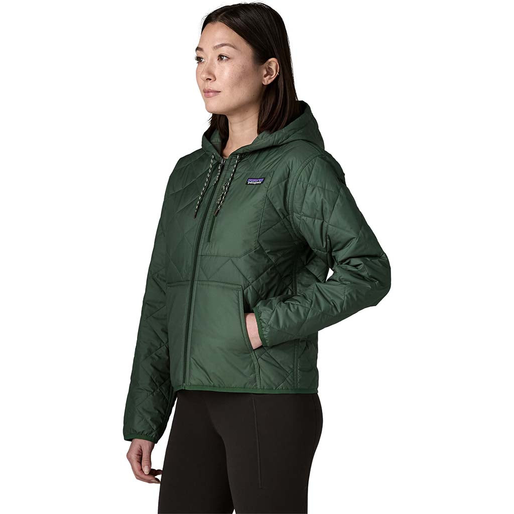 Women's Diamond Quilted Bomber Hoody