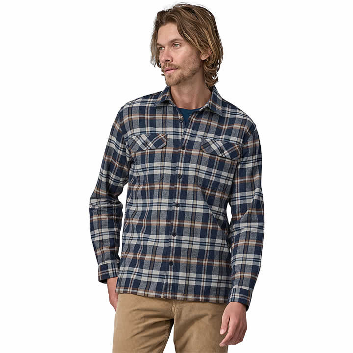 Men's Long-Sleeved Organic Cotton Midweight Fjord Flannel Shirt