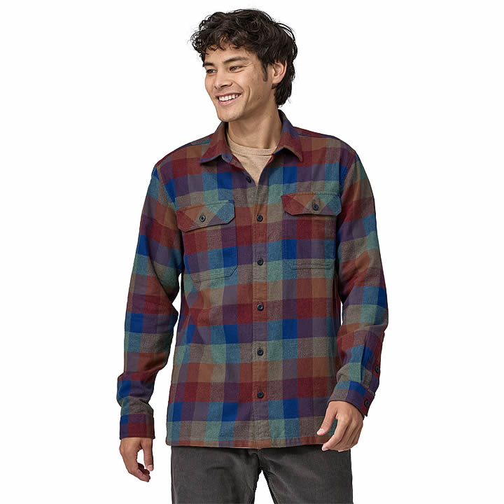 Men's Long-Sleeved Organic Cotton Midweight Fjord Flannel Shirt
