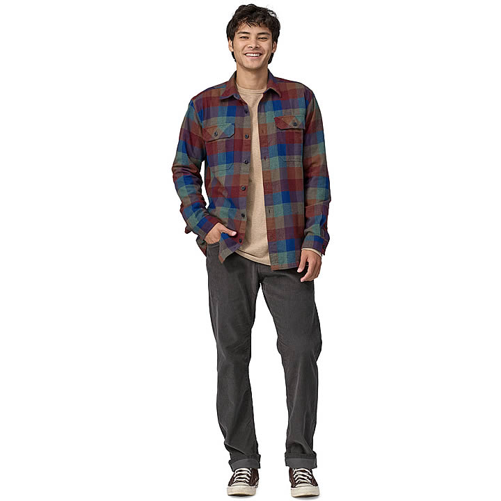 Men's Long-Sleeved Organic Cotton Midweight Fjord Flannel Shirt