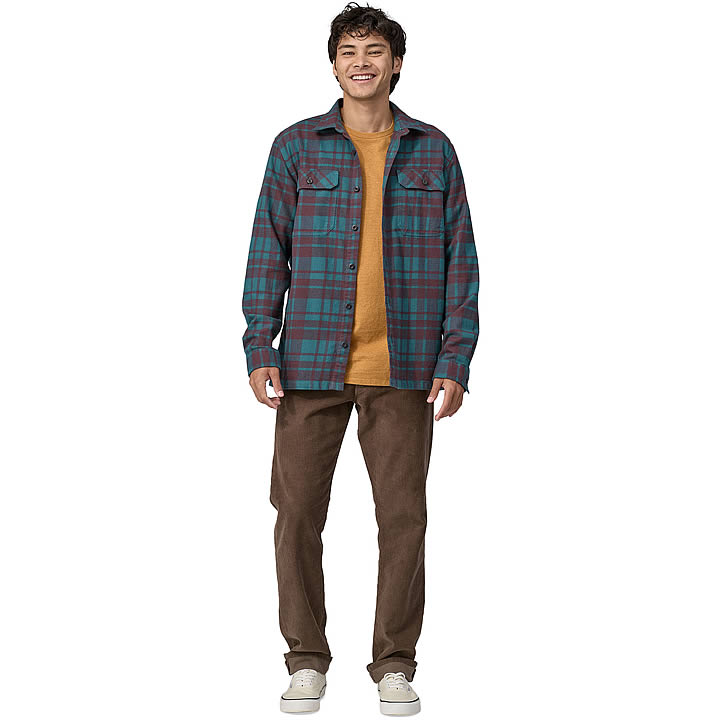 Men's Long-Sleeved Organic Cotton Midweight Fjord Flannel Shirt