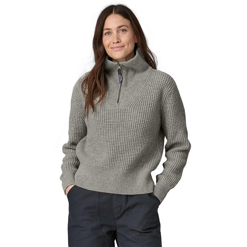 Women's Recycled Wool-Blend 1/4 Zip Sweater