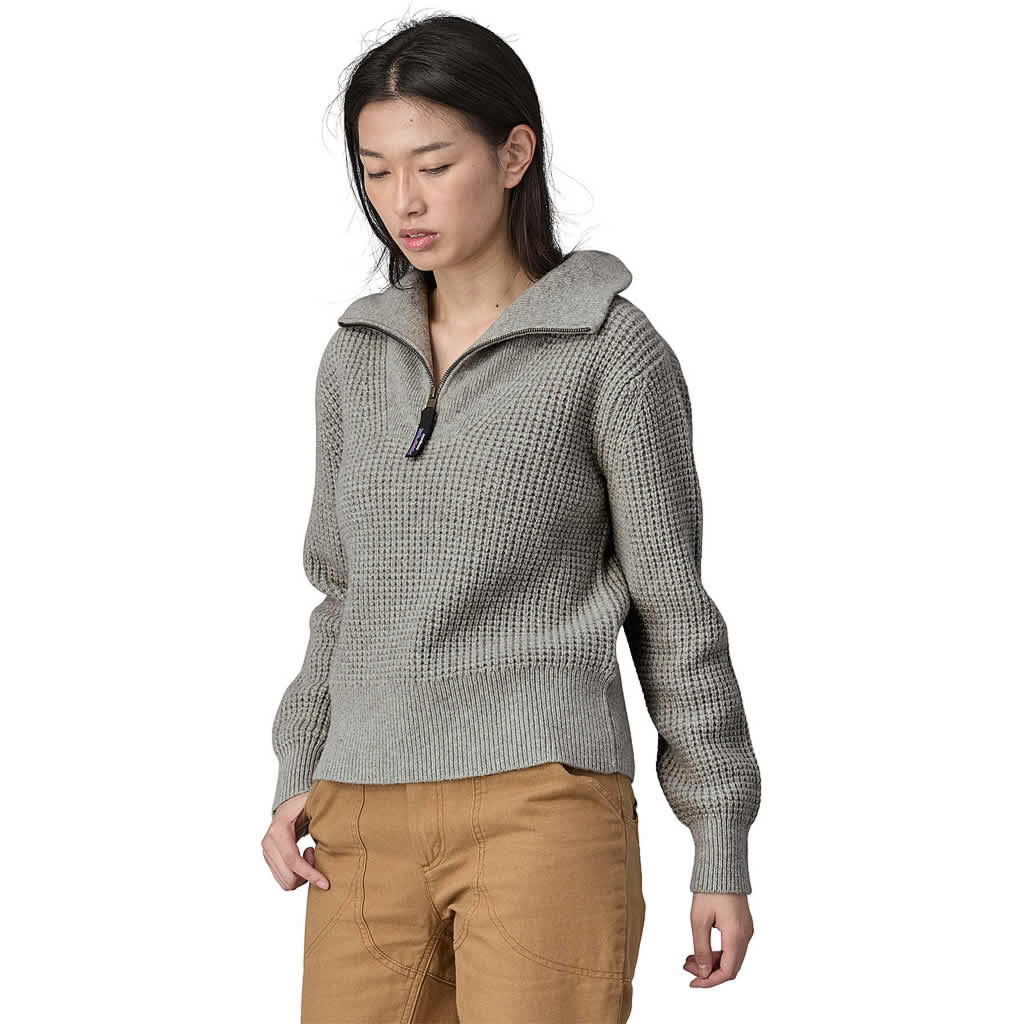 Women's Recycled Wool-Blend 1/4 Zip Sweater