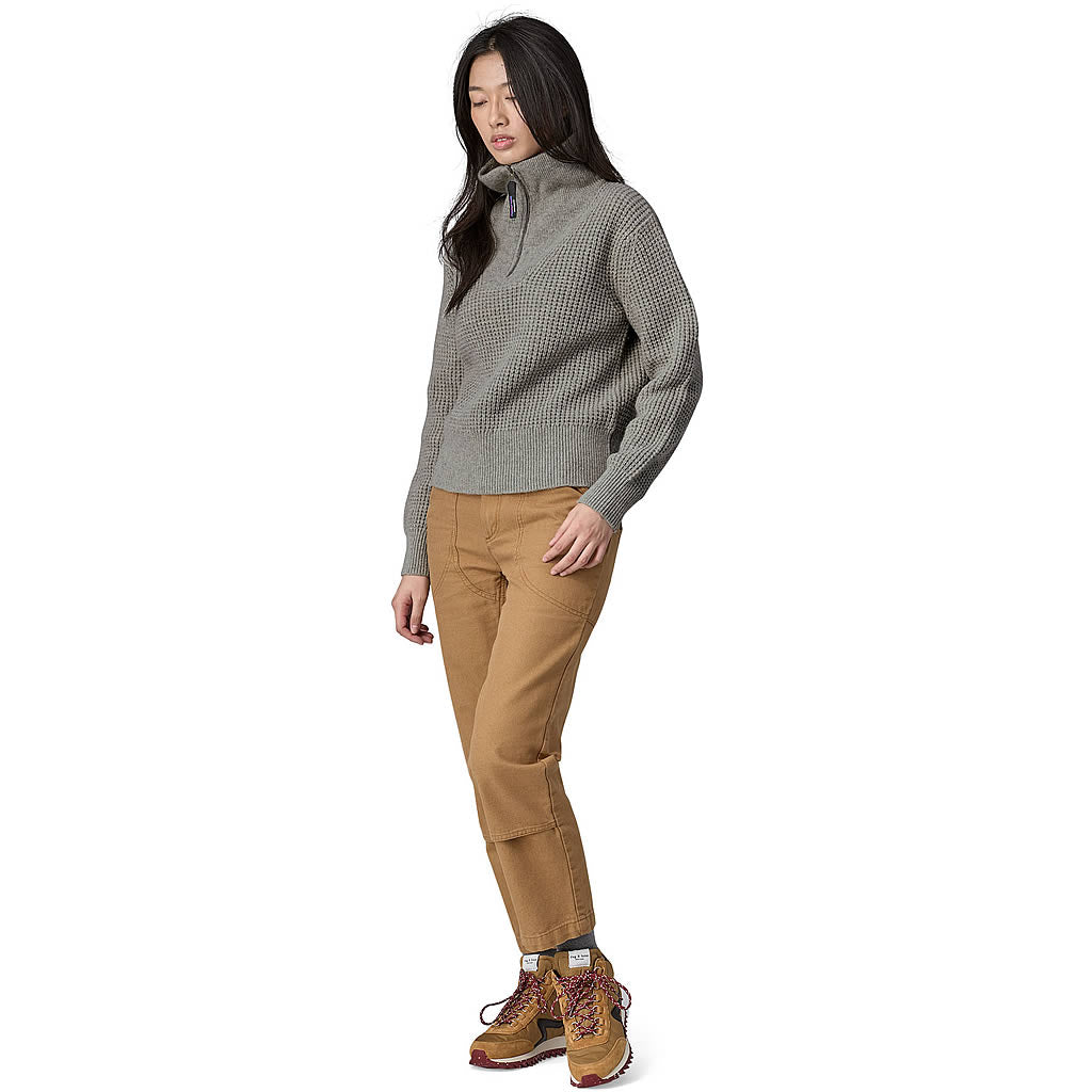 Women's Recycled Wool-Blend 1/4 Zip Sweater