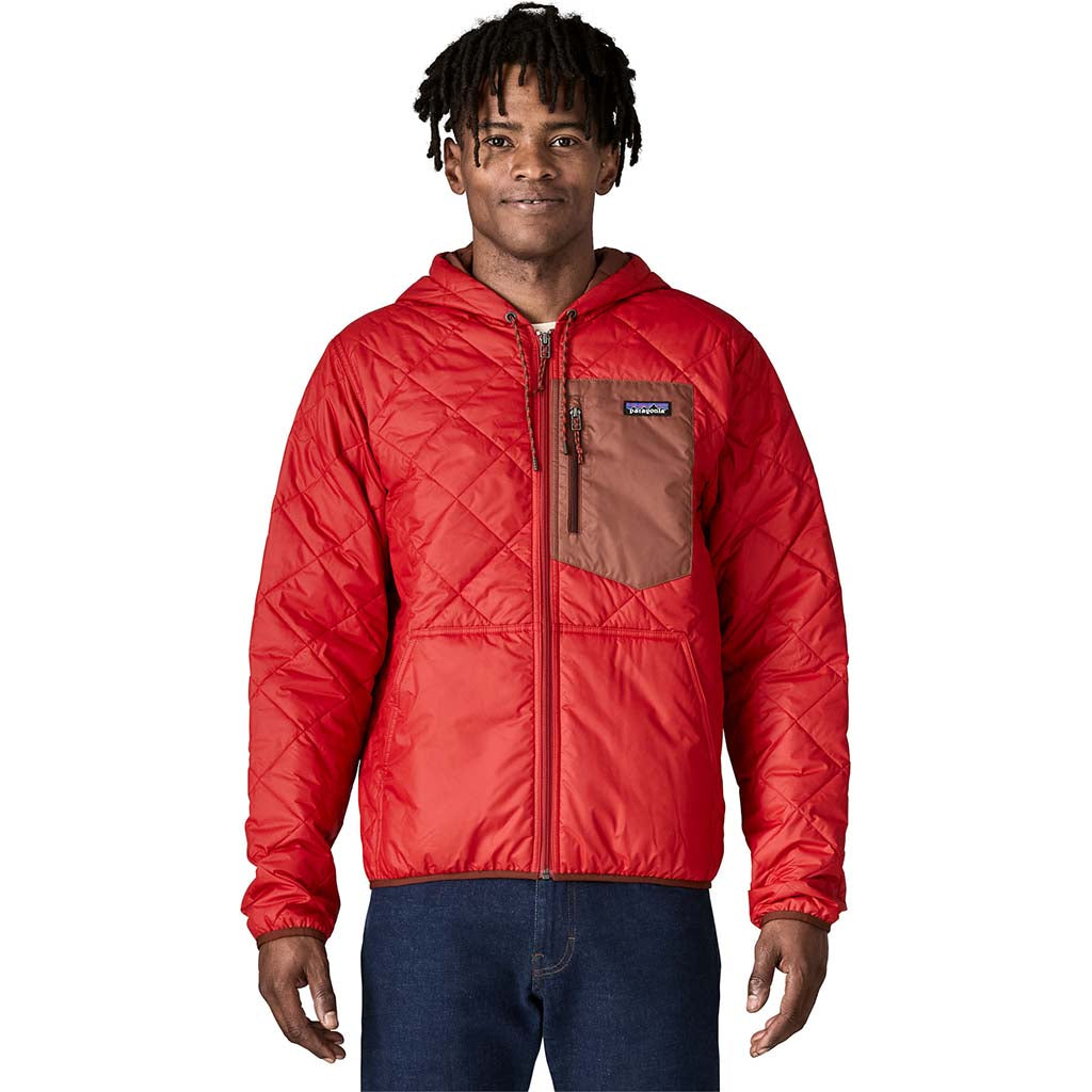 Men's Diamond Quilted Bomber Hoody