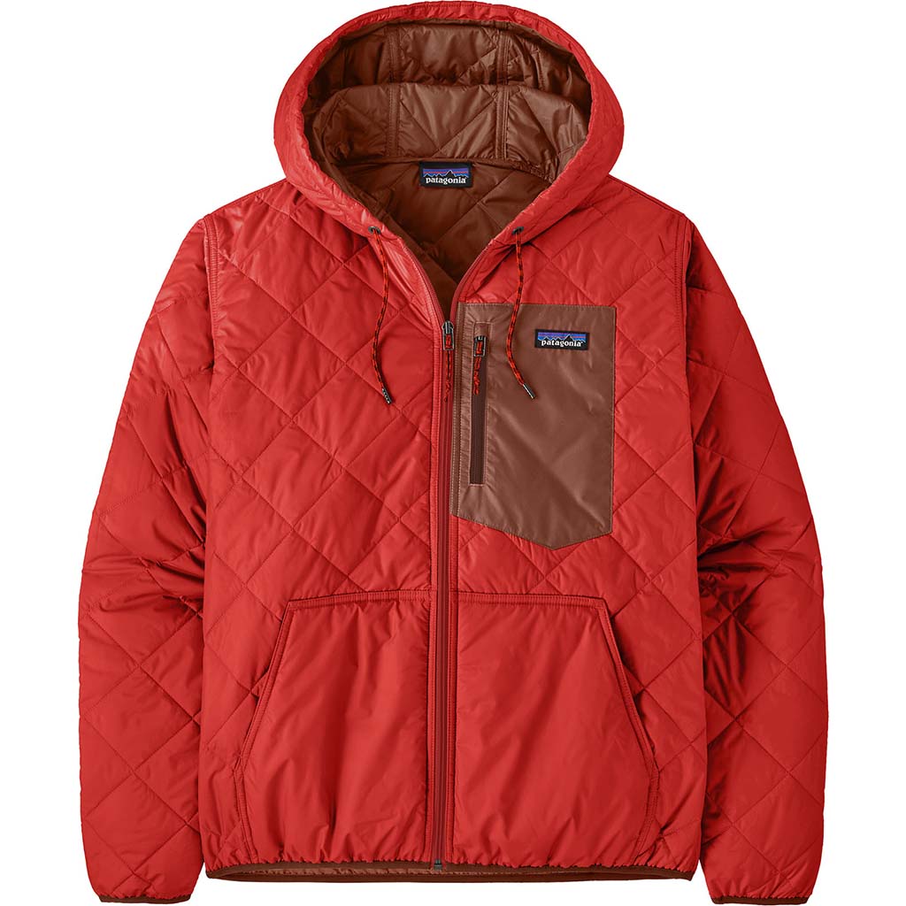 Men's Diamond Quilted Bomber Hoody