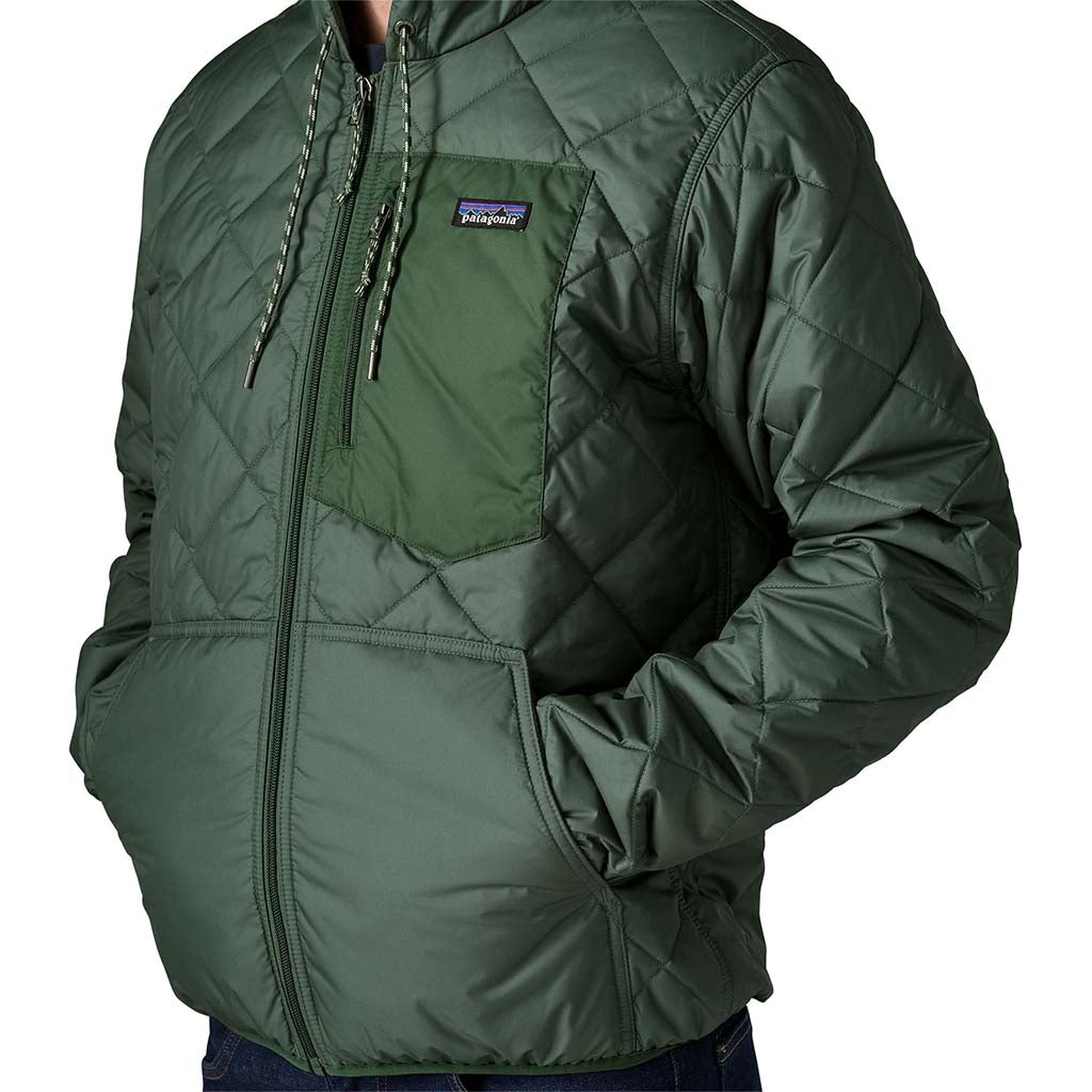 Men's Diamond Quilted Bomber Hoody