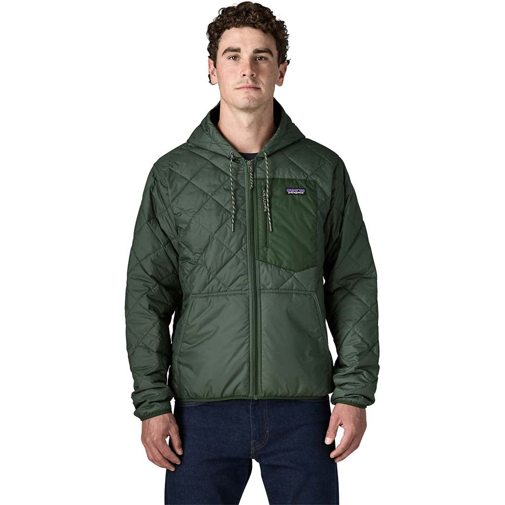 Men's Diamond Quilted Bomber Hoody