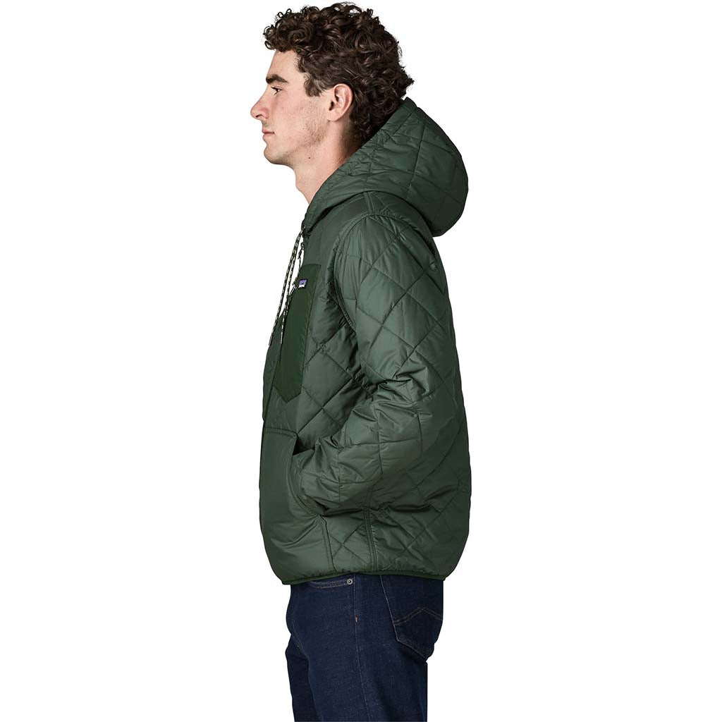 Men's Diamond Quilted Bomber Hoody