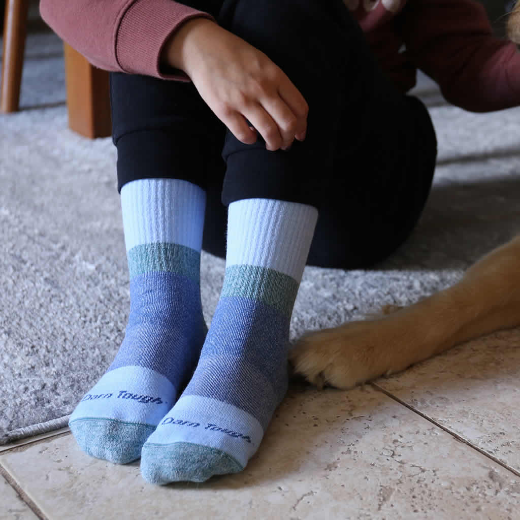 Kids' Hill Topper Micro Crew Heavyweight Hiking Socks