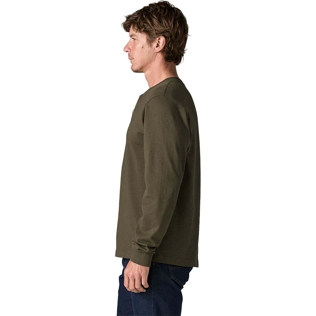 Men's Long-Sleeved Henley Shirt